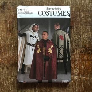 Simplicity Sewing Pattern R11850 Renaissance Tabard Cape Cosplay Knight OS UNCUT